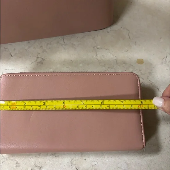 NWT AMERICAN BEE PINK FASHION VERSATILE CROSSBODY PURSE WITH WRISTLET/WALLET - Picture 8 of 10